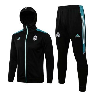 Giacca Cappuccio Real Madrid 2022 Nero Giacca Cappuccio Real Madrid 2022 Nero