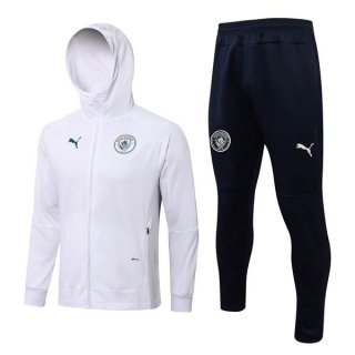 Giacca Cappuccio Manchester City 2022/23 Bianco Giacca Cappuccio Manchester City 2022/23 Bianco