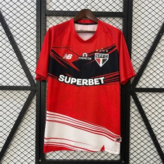 Thailandia Maglia Sao Paulo Pre-Match 2025/26 Rosso Thailandia Maglia Sao Paulo Pre-Match 2025/26 Rosso