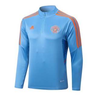 Felpa Allenamento Manchester United Top 2023 Blu Felpa Allenamento Manchester United Top 2023 Blu