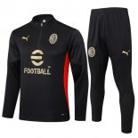 Felpa Allenamento AC Milan 2024/25 Nero