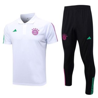 Polo Bayern Monaco Set Completo 2024 Bianco Polo Bayern Monaco Set Completo 2024 Bianco
