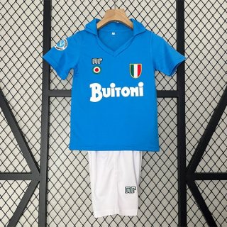 Maglia Napoli Home Retro Bambino 1987 1988 Maglia Napoli Home Retro Bambino 1987 1988