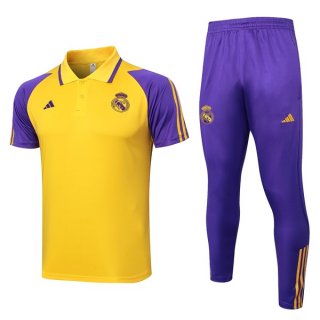 Polo Real Madrid Set Completo 2024/25 Giallo Porpora Polo Real Madrid Set Completo 2024/25 Giallo Porpora