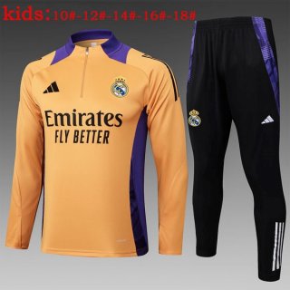 Bambino Felpa Allenamento Real Madrid 2025/26 Giallo