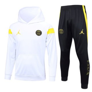 Felpa Cappuccio Paris Saint Germain 2023/24 Bianco Felpa Cappuccio Paris Saint Germain 2023/24 Bianco