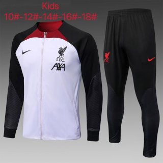 Bambino Giacca Liverpool 2022/23 Bianco Nero Bambino Giacca Liverpool 2022/23 Bianco Nero