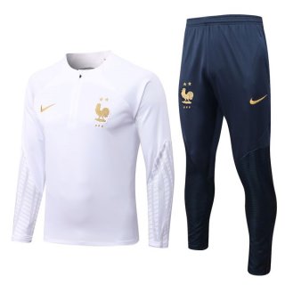Felpa Allenamento France 2023 Bianco Felpa Allenamento France 2023 Bianco