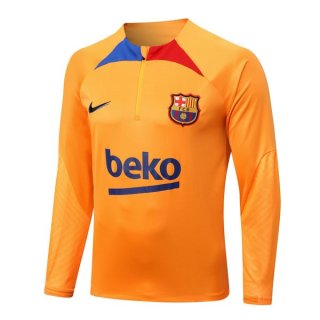 Felpa Allenamento Barcellona Top 2023 Arancione 2 Felpa Allenamento Barcellona Top 2023 Arancione 2