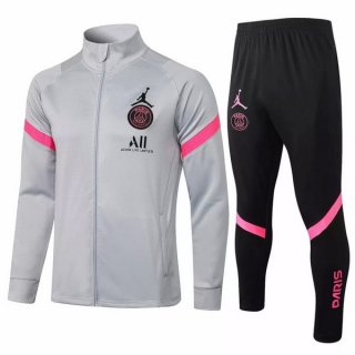 Giacca PSG 2021/22 Grigio Nero Giacca PSG 2021/22 Grigio Nero