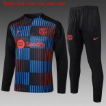 Bambino Felpa Allenamento Barcellona 2024/25 Blu Rosso 2
