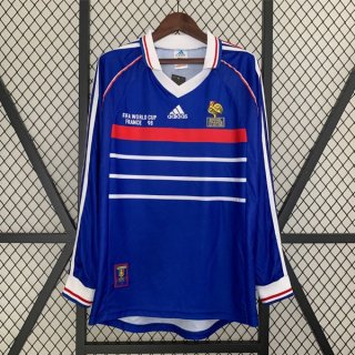 Thailandia Maglia Francia Prima ML Retro 1998 Thailandia Maglia Francia Prima ML Retro 1998