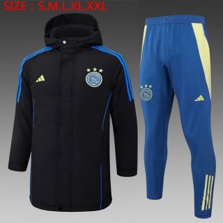 Piumino Ajax Set Completo 2024/25 Nero Piumino Ajax Set Completo 2024/25 Nero