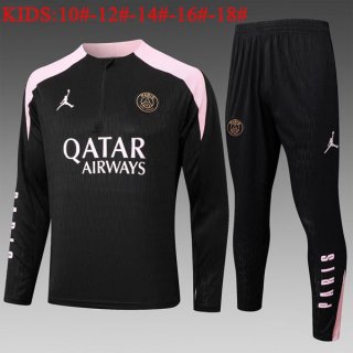 Bambino Felpa Allenamento PSG 2024/25 Nero Rosa Bambino Felpa Allenamento PSG 2024/25 Nero Rosa