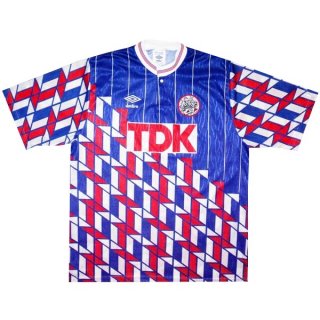 Thailandia Maglia Ajax Away Retro 1990 1991 Blu Thailandia Maglia Ajax Away Retro 1990 1991 Blu