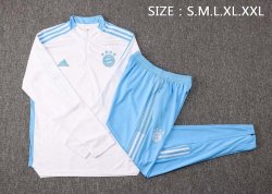 Felpa Allenamento Bayern Monaco 2022 Bianco Blu