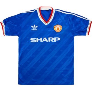 Thailandia Maglia Manchester United Terza Retro 1986 1988 Blu Thailandia Maglia Manchester United Terza Retro 1986 1988 Blu