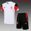 Maglia Formazione AC Milan Set Completo 2022 Bianco Nero