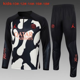 Bambino Felpa PSG 2024/25 Nero Bianco Bambino Felpa PSG 2024/25 Nero Bianco
