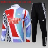 Bambino Felpa Allenamento Arsenal 2025/26 Bianco Rosso