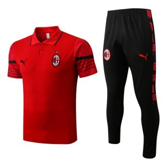 Polo AC Milan Set Completo 2022/23 Rosso Polo AC Milan Set Completo 2022/23 Rosso