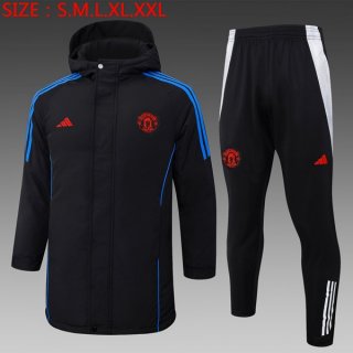 Piumino Manchester United Set Completo 2024/25 Nero Piumino Manchester United Set Completo 2024/25 Nero