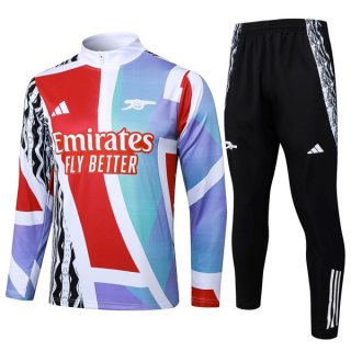 Felpa Allenamento Arsenal 2025/26 Blu Rosso