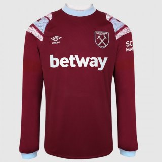 Thailandia Maglia West Ham United Home ML 2022/23 Thailandia Maglia West Ham United Home ML 2022/23