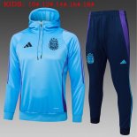 Bambino Felpa Cappuccio Argentina 2025/26 Blu
