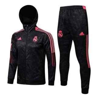 Giacca Cappuccio Real Madrid 2022 Grigio Rosa Giacca Cappuccio Real Madrid 2022 Grigio Rosa