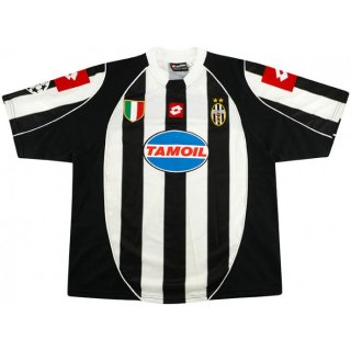 Thailandia Maglia Juventus Home Retro 2002 2003 Nero Bianco Thailandia Maglia Juventus Home Retro 2002 2003 Nero Bianco
