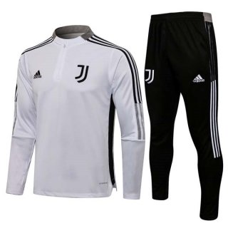 Felpa Allenamento Juventus 2022 Bianco Nero Felpa Allenamento Juventus 2022 Bianco Nero