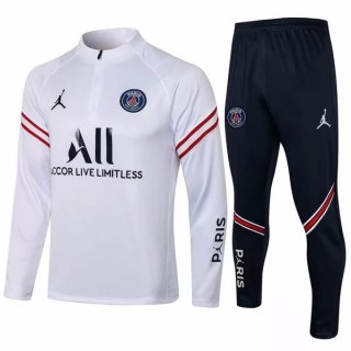 Giacca PSG 2021/22 Bianco Nero Giacca PSG 2021/22 Bianco Nero