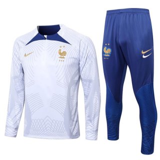 Felpa Francia 2022/23 Bianco Blu Felpa Francia 2022/23 Bianco Blu