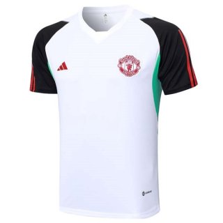 Maglia Formazione Manchester United 2023/24 Bianco Maglia Formazione Manchester United 2023/24 Bianco