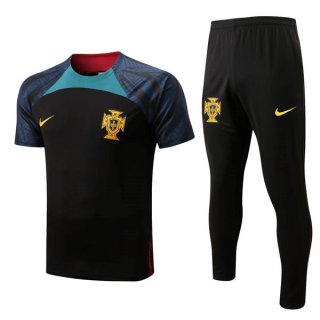 Maglia Portogallo Set Completo 2022/23 Nero Blu Maglia Portogallo Set Completo 2022/23 Nero Blu