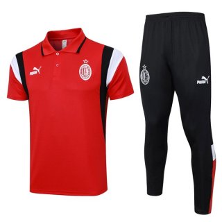 Polo AC Milan Set Completo 2024 Rosso Polo AC Milan Set Completo 2024 Rosso