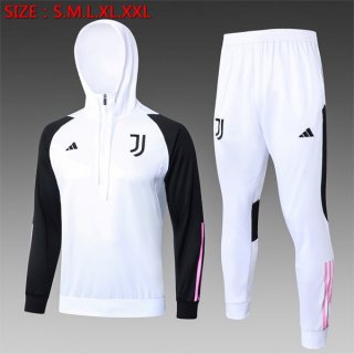 Bambino Felpa Cappuccio Juventus 2024 Bianco 2 Bambino Felpa Cappuccio Juventus 2024 Bianco 2