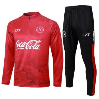 Felpa Allenamento Napoli 2024/25 Rosso Felpa Allenamento Napoli 2024/25 Rosso