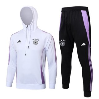 Felpa Cappuccio Germania 24/25 Bianco 3 Felpa Cappuccio Germania 24/25 Bianco 3