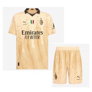 Maglia AC Milan 4th Bambino 2022/23 Giallo Maglia AC Milan 4th Bambino 2022/23 Giallo