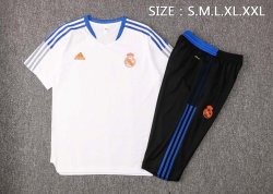 Maglia Formazione Real Madrid Set Completo 2022 Bianco Nero