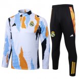 Felpa Allenamento Real Madrid 2025/26 Bianco Arancione