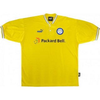 Thailandia Maglia Leeds United Away Retro 1997 1998 Giallo Thailandia Maglia Leeds United Away Retro 1997 1998 Giallo