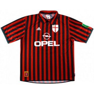 Thailandia Maglia AC Milan Home Retro 1999 2000 Rosso Thailandia Maglia AC Milan Home Retro 1999 2000 Rosso