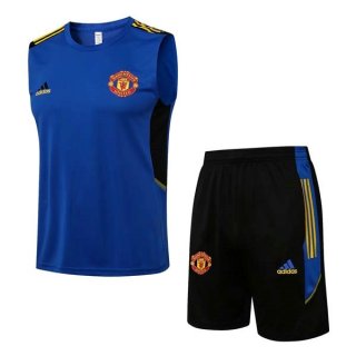 Maglia Manchester United Senza Maniche 2022 Blu Maglia Manchester United Senza Maniche 2022 Blu