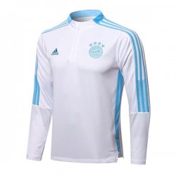 Felpa Allenamento Bayern Monaco 2022 Bianco Blu