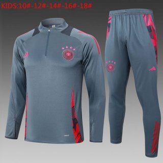 Bambino Felpa Allenamento Germania 24/25 Grigio Rosa 3 Bambino Felpa Allenamento Germania 24/25 Grigio Rosa 3