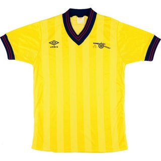 Thailandia Maglia Arsenal Away Retro 1983 1984 Giallo Thailandia Maglia Arsenal Away Retro 1983 1984 Giallo