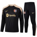 Felpa Allenamento Barcellona 2024/25 Nero Giallo
